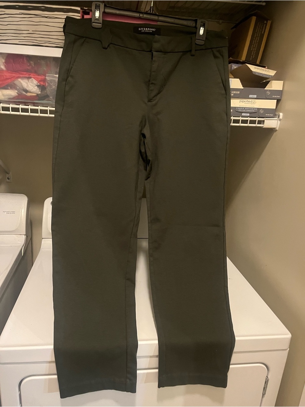 Ladies Size 12 Liverpool brand olive pants
